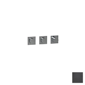 Almar Modular Square Термостат для душа, внешняя часть на 2 потребит., цвет: brushed absolute black E180492.AB
