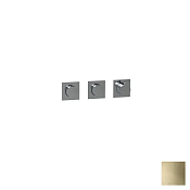 Almar Modular Square Термостат для душа, внешняя часть на 2 потребителя, цвет: PVD polished gold E180492.GO