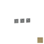 Almar Modular Square Термостат для душа, внешняя часть на 2 потребителя, цвет: brushed high brass E180492.HB