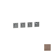 Almar Modular Square Термостат для душа, внешняя часть на 3 потребителя, цвет: PVD brushed copper E180493.CO