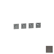 Almar Modular Square Термостат для душа, внешняя часть на 3 потребителя, цвет: PVD brushed gun metal E180493.GM