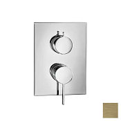 Almar Core Square Смеситель для душа, внешняя часть на 2 потребителя, цвет: PVD brushed high brass E186572.HB