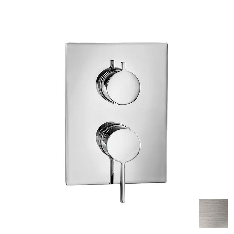 Almar Core Square Смеситель для душа, внешняя часть на 2 потребителя, цвет: nickel brushed E186572.NB