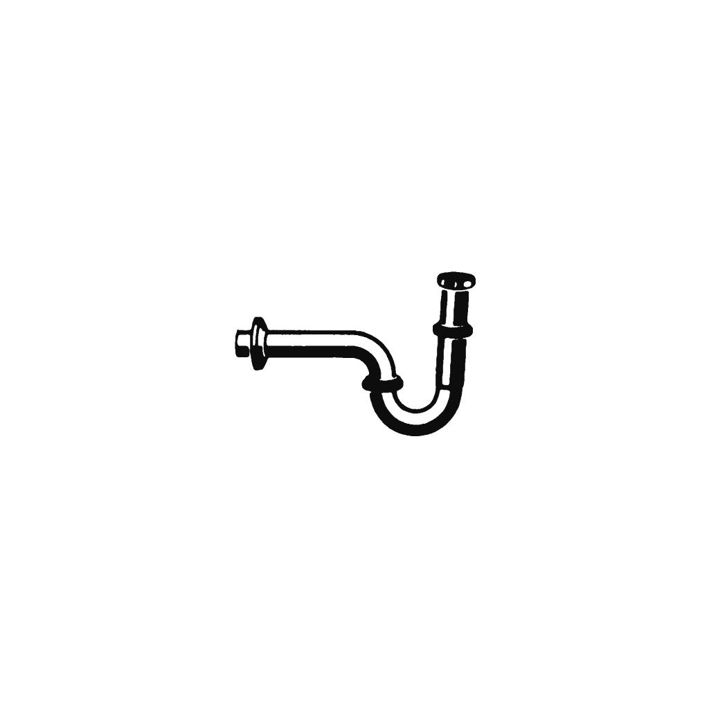 Ideal Standard No Suite Defined Сифон для биде трубчатый 1 1/4", цвет: chrome A2307AA