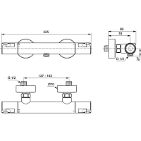 Ideal Standard Ceratherm T50 Термостат для душа, цвет: chrome A7214AA