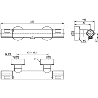 Ideal Standard Ceratherm T100 Термостат для душа, цвет: chrome A7229AA