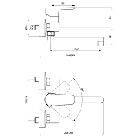 Ideal Standard Ceraplan III Смеситель для кухни, цвет: chrome B0726AA