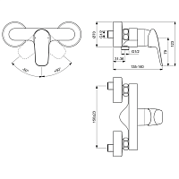 Ideal Standard Ceraflex Смеситель для душа, цвет: chrome B1720AA