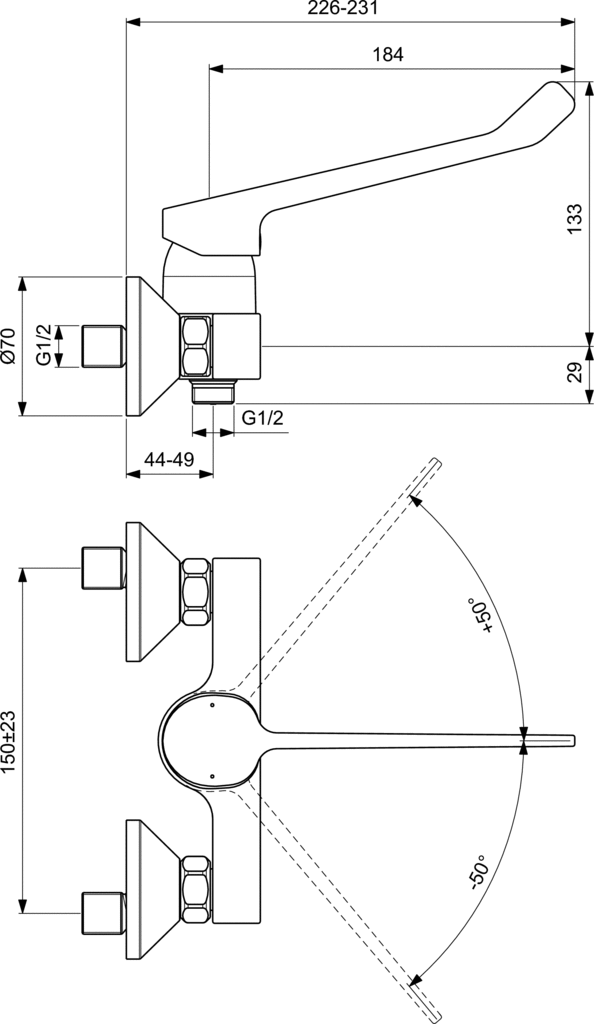 Ideal Standard Base Смеситель для душа, цвет: chrome B5119AA