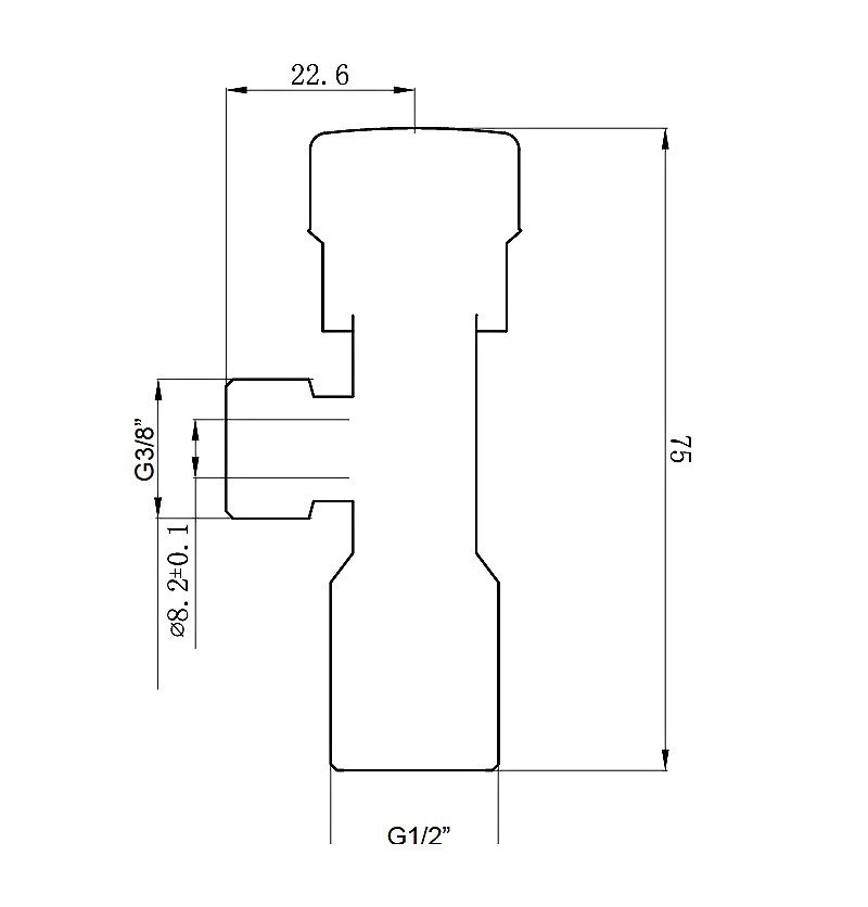 Ideal Standard No Suite Defined Запорный вентиль, цвет: chrome B7883AA