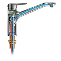 Ideal Standard Ceramix Blue Смеситель для кухни, цвет: chrome B9495AA