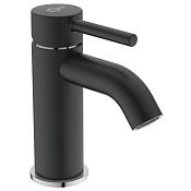 Ideal Standard Ceraline Смеситель для раковины, д/к, высота излива 7,6 см, цвет: matt-black/chrome BC203U4