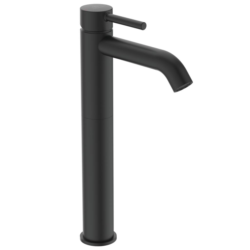 Ideal Standard Ceraline Смеситель для раковины, без д/к, высота излива 25 см, цвет: silk black BC269XG