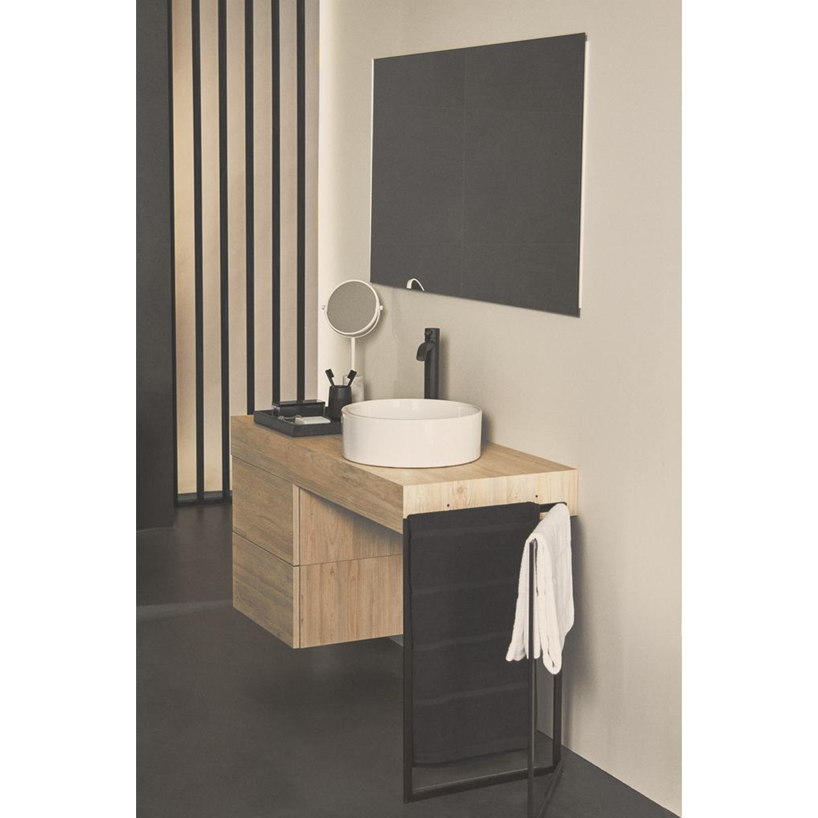 Ideal Standard Ceraline Смеситель для раковины, без д/к, высота излива 25 см, цвет: silk black BC269XG