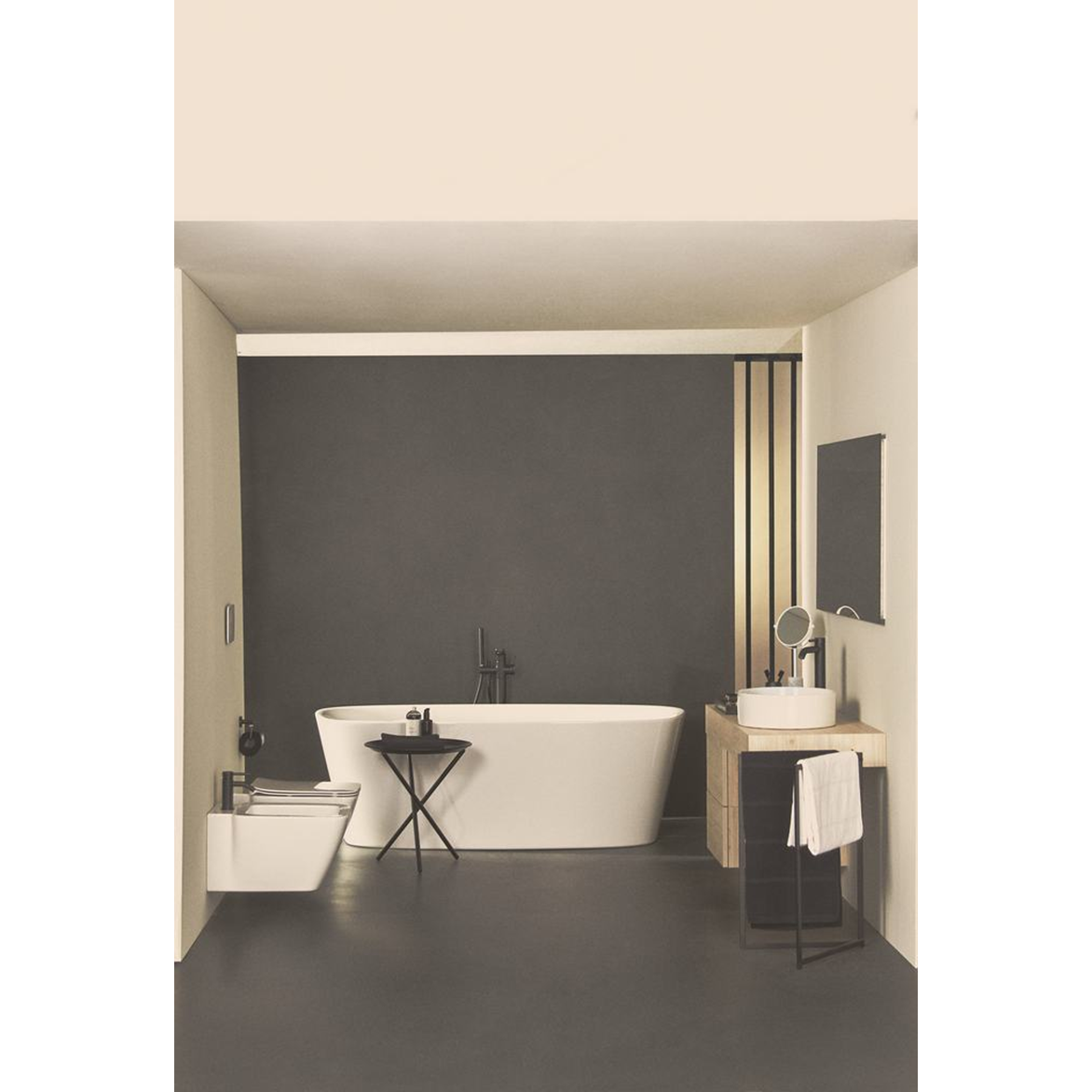 Ideal Standard Ceraline Смеситель для раковины, без д/к, высота излива 25 см, цвет: silk black BC269XG