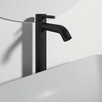 Ideal Standard Ceraline Смеситель для раковины, без д/к, высота излива 25 см, цвет: silk black BC269XG