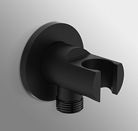 Ideal Standard Idealrain Шланговое подключение с держателем, цвет: silk black BC807XG
