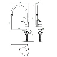 Ideal Standard Cerabase Смеситель для кухни, цвет: chrome BD050AA