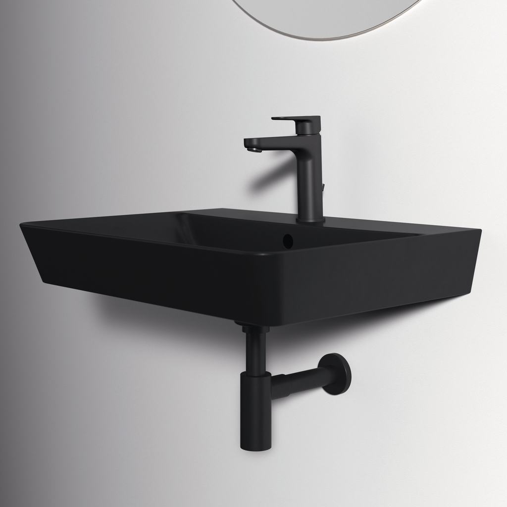 Ideal Standard Connect Air Раковина подвесная 60x46 см, с переливом, цвет: silk black E0298V3