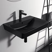 Ideal Standard Connect Air Раковина подвесная 60x46 см, с переливом, цвет: silk black E0298V3