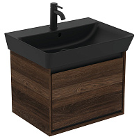 Ideal Standard Connect Air Раковина подвесная 60x46 см, с переливом, цвет: silk black E0298V3
