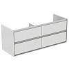 Ideal Standard Connect Air Тумба под раковину 130x44x51,7h см, цвет: glossy white/matt white E0824B2