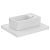 Ideal Standard Tempo Рукомойник 37x21 см, с площадкой под смеситель, без перелива, цвет: euro white E210901