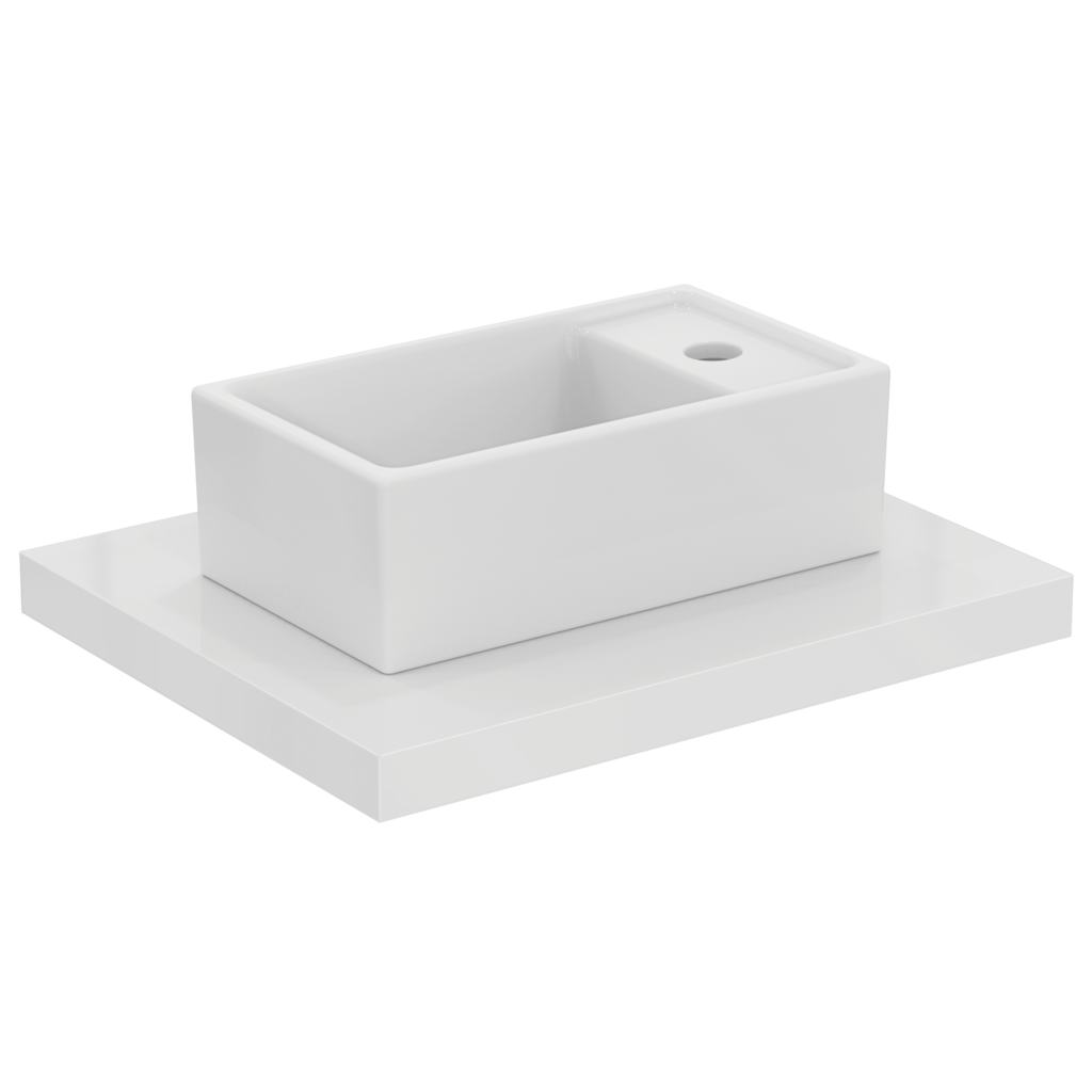 Ideal Standard Tempo Рукомойник 37x21 см, с площадкой под смеситель, без перелива, цвет: euro white E210901