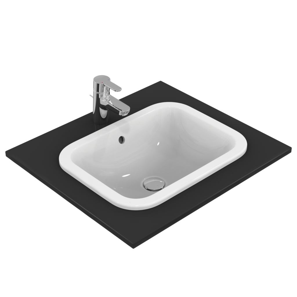 Ideal Standard Connect Раковина встраиваемая сверху 50x38 см, с переливом, цвет: euro white E505701