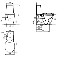 Ideal Standard Connect Чаша для унитаза моноблок с функцией биде, цвет: euro white E781701