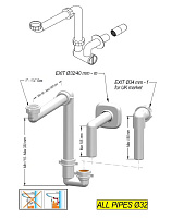Ideal Standard No Suite Defined Сифон для раковины для монтажа с мебелью EE23033967