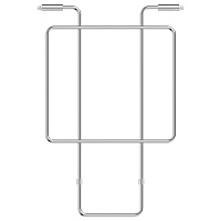 Ideal Standard Brenta Металлическая съемная решетка для видуара, цвет: chrome J3494AA