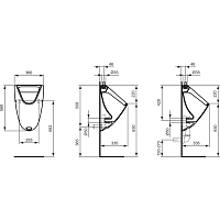 Ideal Standard Ecco-Eurovit Писсуар подвесной, цвет: euro white K553901