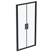 Ideal Standard Connect 2 Душевая дверь в нишу двустворчатая 100x195h см, цвет: silk black K9296V3