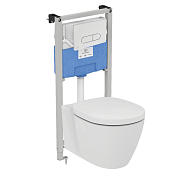 Ideal Standard Prosys Oleas Connect Комплект: инсталляция, кнопка смыва, унитаз, цвет: euro white P211601