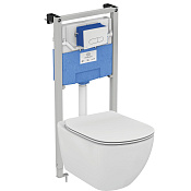 Ideal Standard Prosys Oleas Tesi Комплект: инсталляция, кнопка смыва, унитаз, цвет: euro white P386801