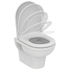 Ideal Standard Exacto Унитаз подвесной 36x48,5 см безободковый с крышкой микролифт, цвет: euro white R002601