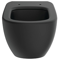 Ideal Standard Tesi Унитаз подвесной 36x53 см безободковый, цвет: silk black T0079V3