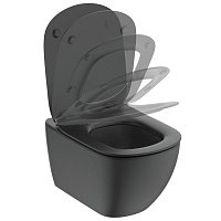 Ideal Standard Tesi Унитаз подвесной 36x53 см безободковый, цвет: silk black T0079V3