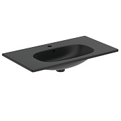 Ideal Standard Tesi Раковина подвесная 82,5x45 см, с переливом, цвет: silk black T3509V3