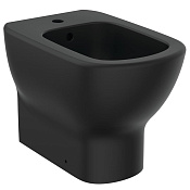 Ideal Standard Tesi Биде напольное 55x36 см, 1 отверстие под смеситель, перелив, цвет: silk black T3540V3