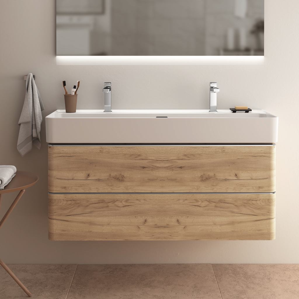 Ideal Standard Strada II Раковина подвесная двойная 120x43 см, с переливом, цвет: euro white T359501