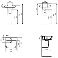 Ideal Standard Tempo Колонна для раковины, цвет: euro white T422901
