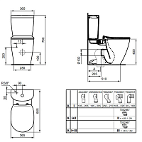 Ideal Standard Connect Чаша для унитаза моноблок безободковая, цвет: euro white E039701