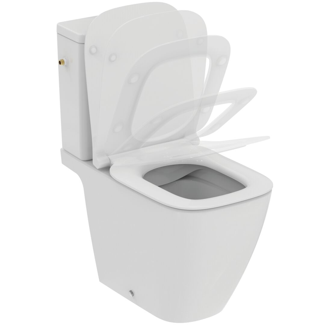 Ideal Standard I.Life Чаша для унитаза моноблок с бачком и крышкой микролифт, цвет: euro white T534801