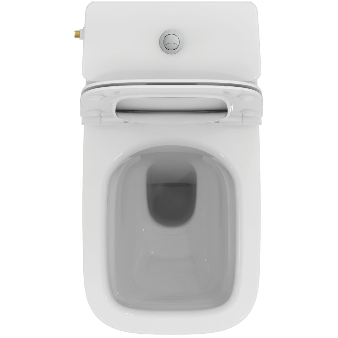 Ideal Standard I.Life Чаша для унитаза моноблок с бачком и крышкой микролифт, цвет: euro white T534801