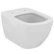 Ideal Standard Унитаз подвесной 53,5x36,5 см безободковый с крышкой микролифт, цвет: euro white T466501