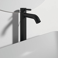 Ideal Standard Ceraline Смеситель для раковины, д/к, высота излива 25,1 см, цвет: silk black BC194XG