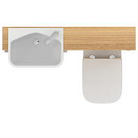 Ideal Standard I.Life S Раковина мебельная 50x36 см, с переливом, цвет: euro white T458801
