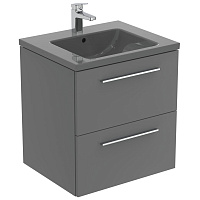 Ideal Standard I.Life B Раковина мебельная 61x15,5 см, с переливом, цвет: grey glossy T460558